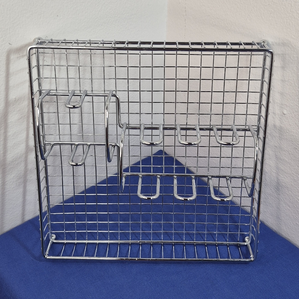 Chrome Utensil Silverware Organizer Tray/Buffet Caddy